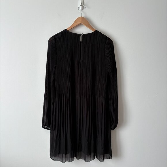 Aritzia Wilfred Daydreamer Mini Dress Pleated Black Size Small - Picture 5 of 7